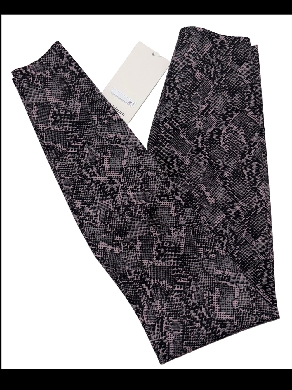 NWT*LULULEMON*SIZE 6*GLOW UP SUPER HIGH RISE 28” TIGHT*SNAKE SKIN GRAPHIC PRINT